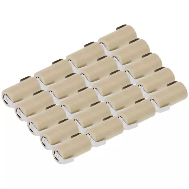 20x XCell Akku Sub-C 1,2V 2000mAh X2000SCR Ni-MH Pappmantel Hochstrom Z Lötfahne