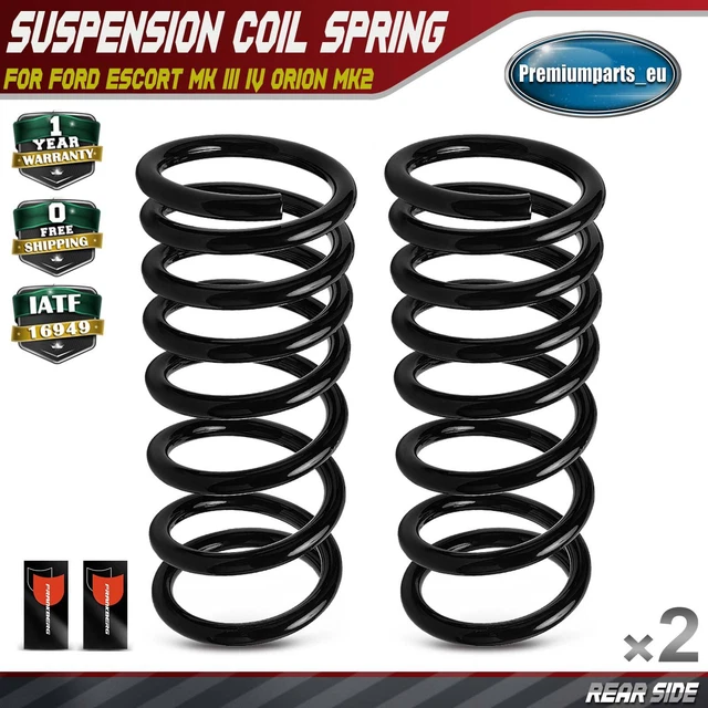 2X COIL SPRINGS Rear Suspension for Ford Escort Mk III IV Orion Mk2 ...