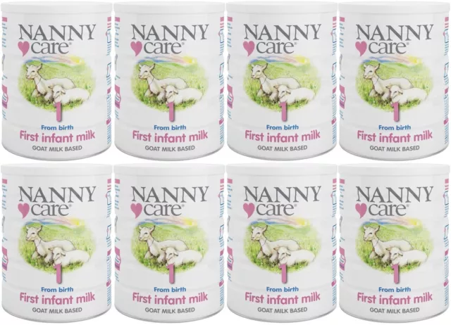 NANNYCare Stage 1 First Infant Milk - 900g (Pack of 8)