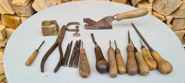 Antik Schuhmacher Sattler Schuster Werkzeug Ledermesser Hobel Lederhobel Rarität