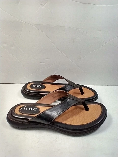 B.O.C Born Concept Zita Black Flip Flop Thong Sandals Women's sz 6M