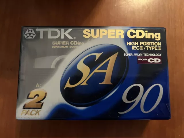 2er TDK SA 90 IEC II / TYPE II Leerkassette NEU OVP MC Musikkassette SUPER CDing