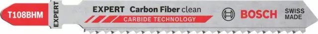3x Bosch Experto Hoja para Caladora T108BHM Fibra de Carbono Clean Accesorio