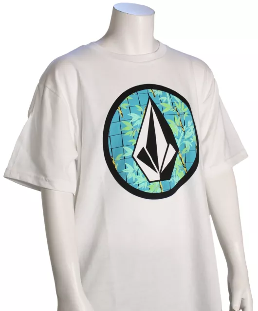 Volcom Boy's Circle Stone T-Shirt - White - New