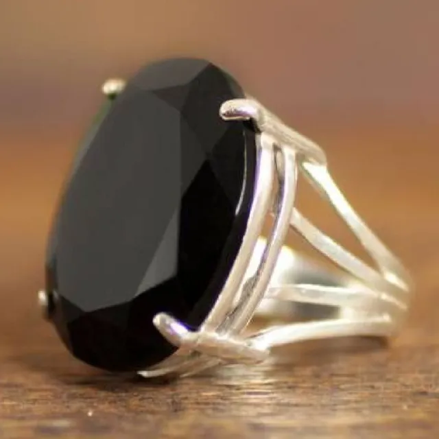 Black Onyx 925 Sterling Silver Black Friday  Handmade Ring Jewelry All Size