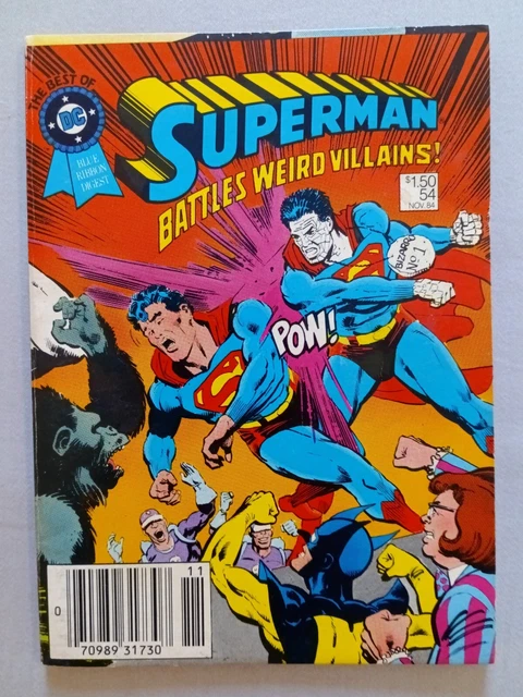Best Of Dc Blue Ribbon Digest #54, Superman Battles Weird Villains, Fn-Vf, 1984