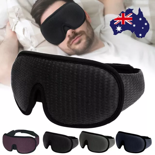 Travel Sleep 3D Eye Mask soft Memory Foam Padded Shade Cover Sleeping Blindfold