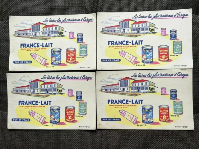 Buvards France - Lait Lots De 4