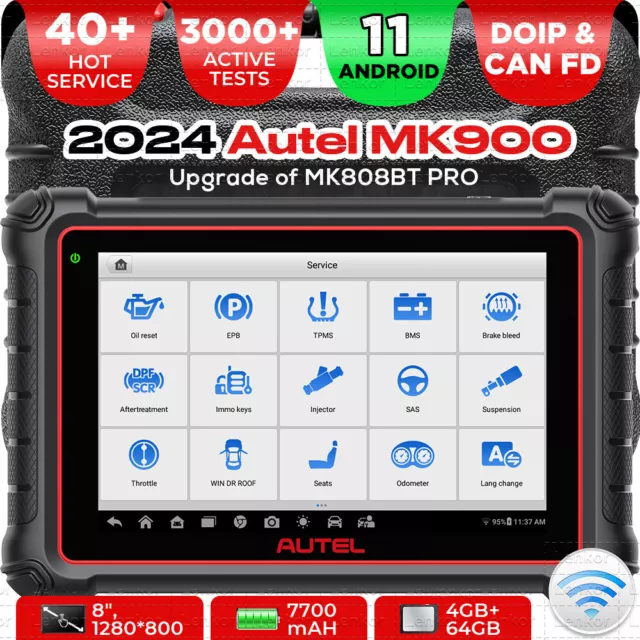 AUTEL MaxiCOM MK900 PRO MK808BT Italiano Strumento Diagnostica OBD Tutti Sistemi