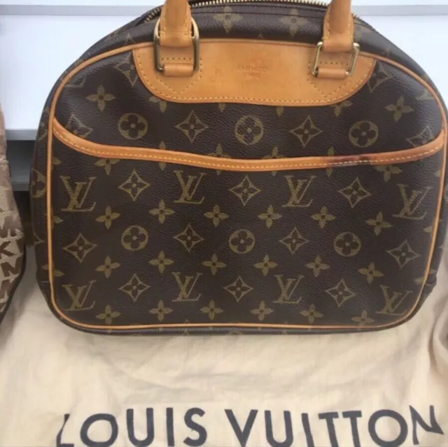 Discontinued Louis Vuitton Trouville Duffle Brown Canvas Discontinued Louis Vuitton Trouville Duffle Brown Canvas