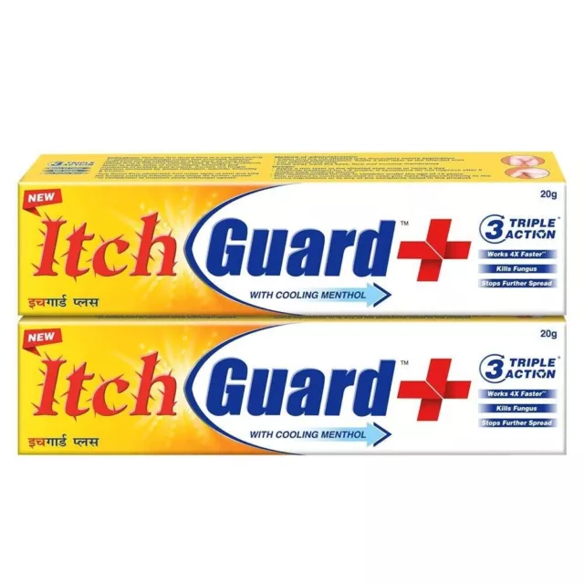 Crème Itch Guard Plus - 20g (Pack de 2) pour traiter les infections...