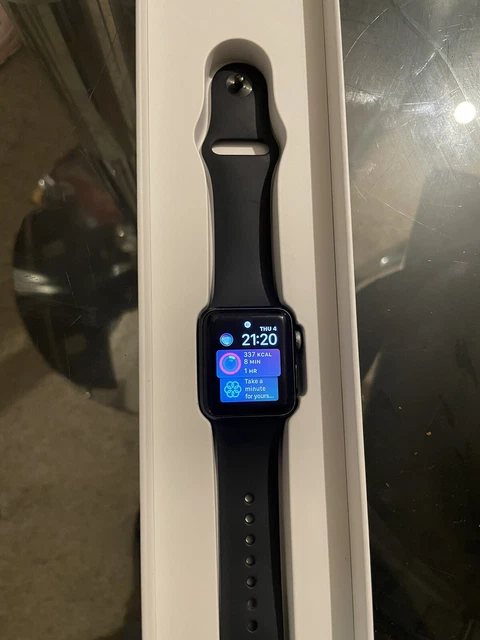 Apple watch series 1 38mm smartwatch space gray aluminum sales case black