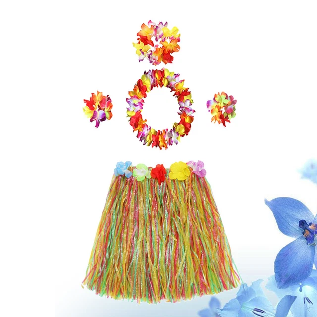 5 Pcs Jupe En De Hula Tropicale Bracelet Enfant Positionner