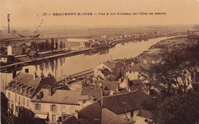 *43887 cpa 95 Beaumont sur Oise - vue à vol d'oiseau