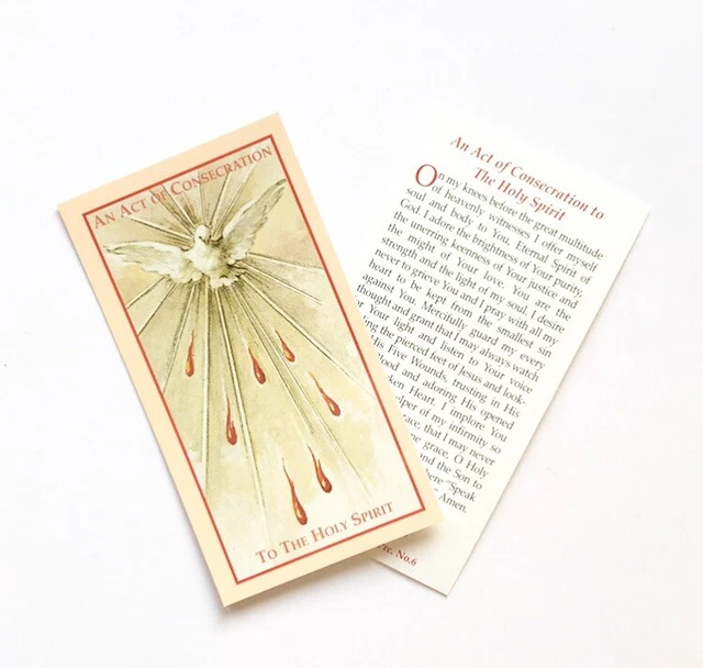 PRAYER TO RECEIVE the Holy Spirit - Laminated holy Card 800-1296 £1.49 ...