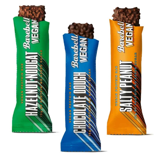 (49,85 EUR/kg) Barra de proteína vegana Barra 12 x 55g proteína construcción muscular
