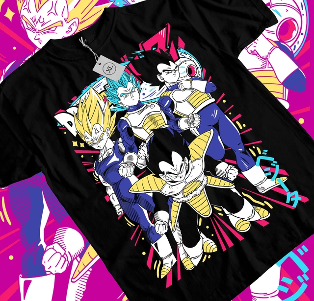 DRAGON BALL Z Vegeta TShirt Son Goku Majin Anime Gohan Trunks Shirt All Size 24.94 PicClick CA