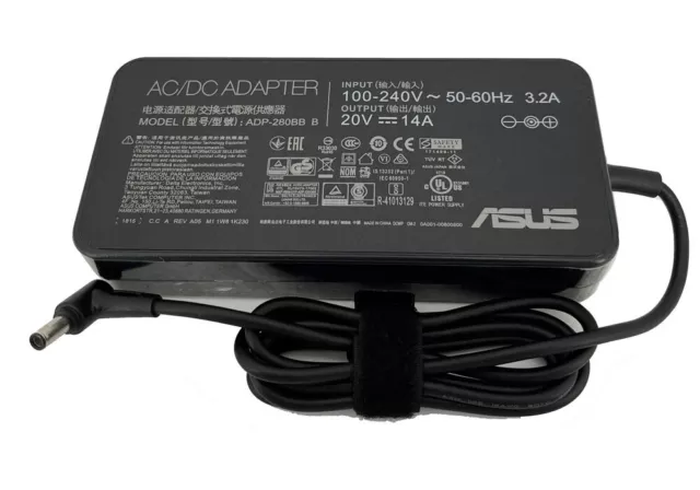 20V 14A 280W AC Adapter Charger For ASUS ROG Strix SCAR 17 SE G733 G733CW-LL043X