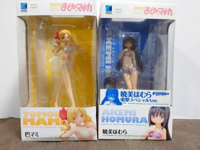 Beach Queens Puella Magi Madoka Magica Tomoe Mami & Akemi Homura 1/10 Figure Set