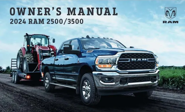 2024 Dodge Ram 2500 3500 Owners Manual User Guide Reference Operator Book