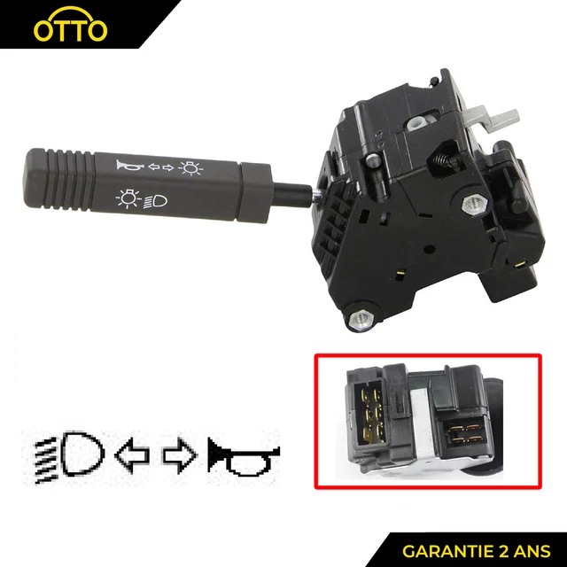 Commodo de comamnde phare clignotant et klaxon pour Peugeot 205 309