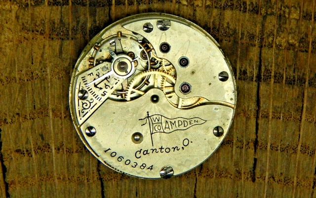 Montre De Poche Vintage Molly Stark Canton Ohio Hampden - Occasion Fonctionnelle