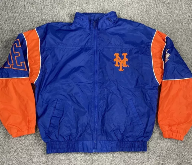Starter MLB Mens Baseball Jacket New York Mets Full Zip Size Large