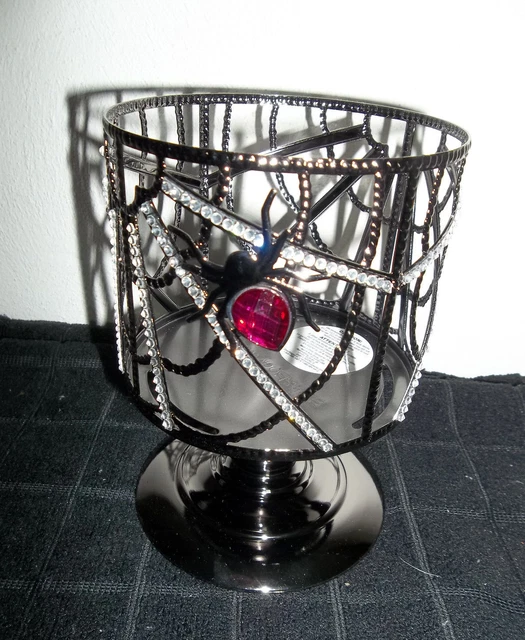 BATH & BODY Works 2023 HALLOWEEN GEM SPIDER 3 Wick PEDESTAL CANDLE