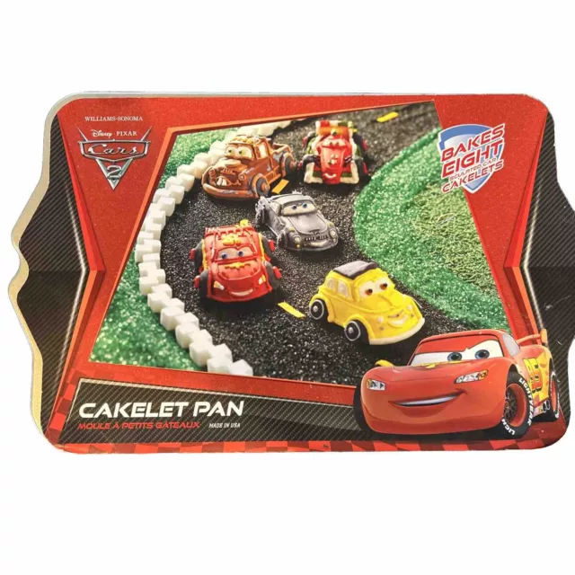 Disney Pixar Cars 2 Cakelet Cake Pan WILLIAMS SONOMA by Nordic Ware NEW Mcqueen