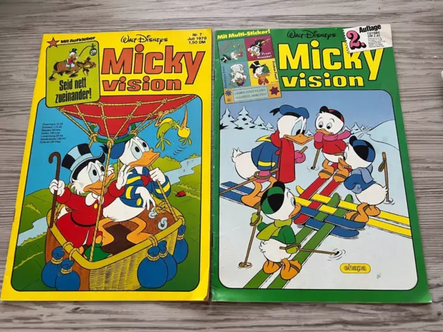 2 x Micky Vision  Nr. 7 /1978 + Nr. 12 / 1985