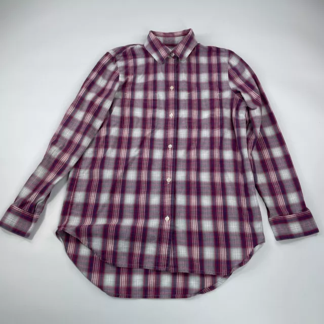 Madewell Shirt Womens Size XS Button-Up Ex-Boyfriend Plaid Red