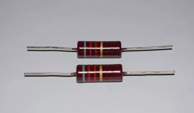 Piher 8K2 2W 5% Resistor - Early Manufacture Dated 1967 - 2 Pieces Marshall