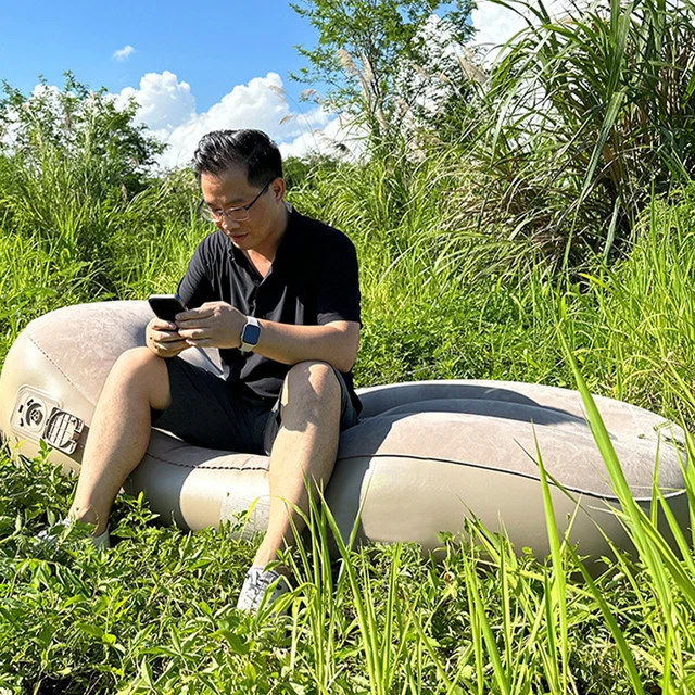 Single Air Sofa Bed Foldable Automatic Inflation Comfortable Inflatable Sleeping
