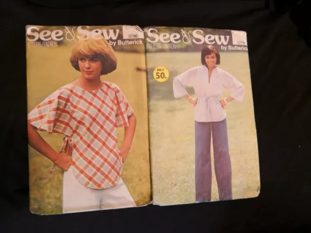 vintage Easy sewing patterns, See and sew retro 1980s  bundle, joblot x 2 2