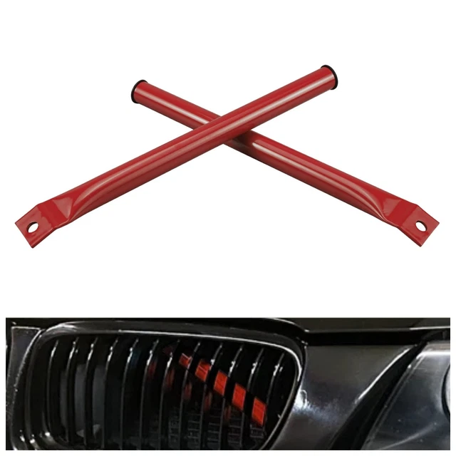 Calandre Avant V Pour BMW Série 3 E90 E91 E92 E93 (2006-2013) - Acier, Bleu - Améliore Le Look - 2