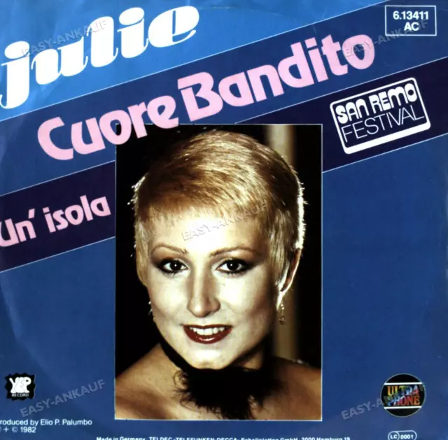 Julie - Cuore Bandito 7in 1982 (VG/VG) .