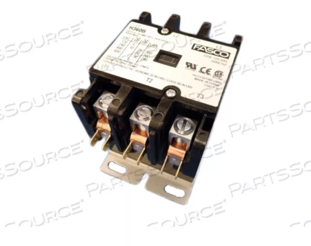 OEM#: P759748001CONTACTOR, 120 V 60 A, 3 POLES by STERIS Corporation/ Siemens