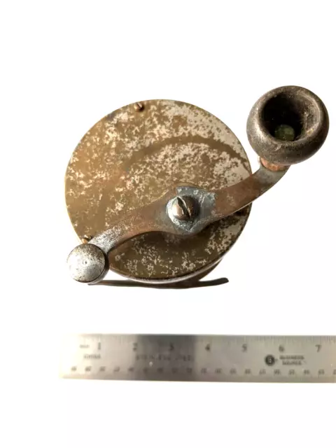 Antique vom HOFE original basic solid brass fishing reel circa mid 1860's