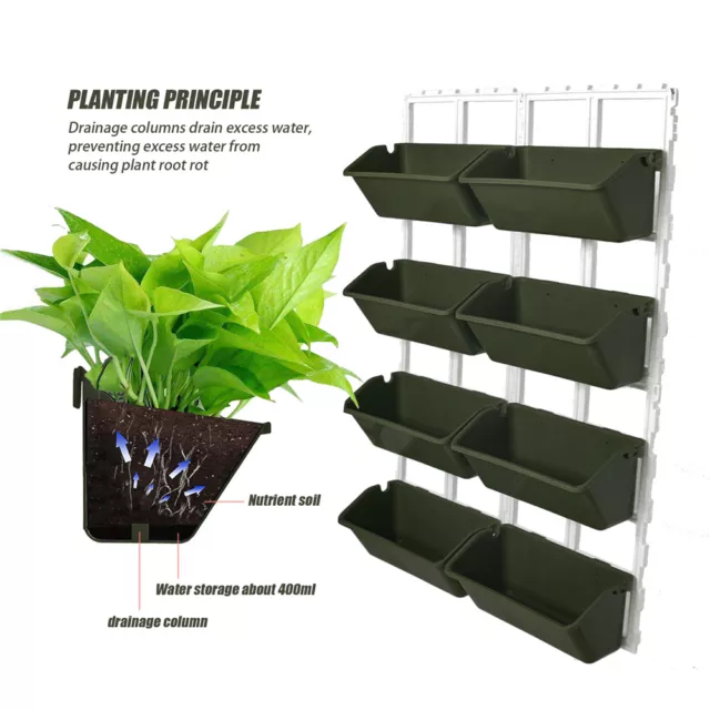 Vertical Garden Wall Planter Wall Mounted Hanging Planter Fits Indoor/Outdoor