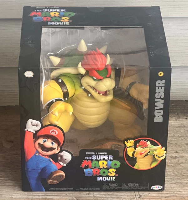SUPER MARIO BROS Movie Premium 7” Bowser Figure Fire Breathing Jakks