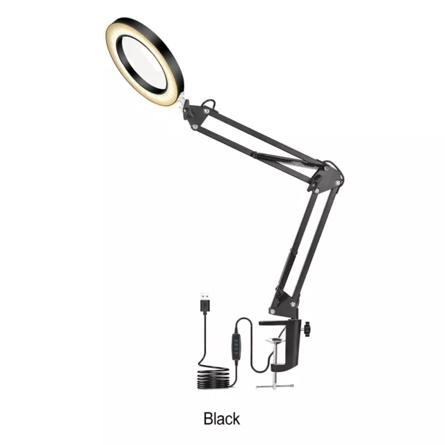 LED NEW Illuminated Magnifier Clearly In Any Environment Black Wide Range