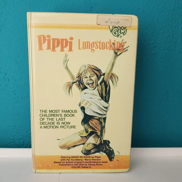 WALT DISNEY HOME Video Pippi Longstocking Vhs 1981 Adventure #1 Rare ...
