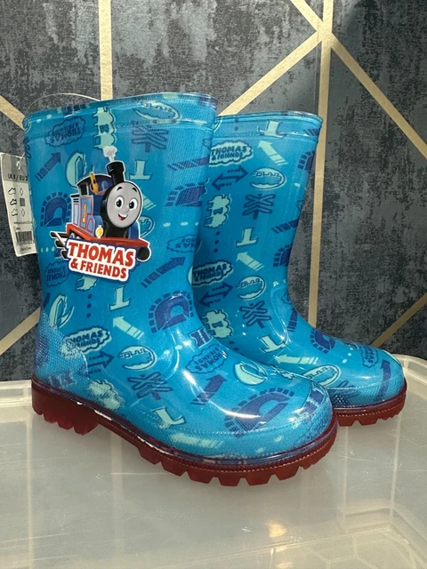 THOMAS THE TANK Engine Light Up Wellington Boots Kids Flashing