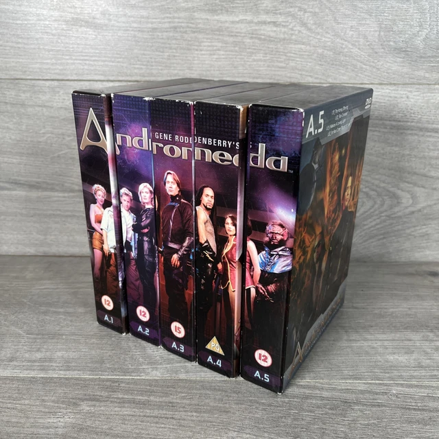 ANDROMEDA SEASON 1 Complete DVD Set Vol A.1-A.5 Gene Roddenberry UK ...