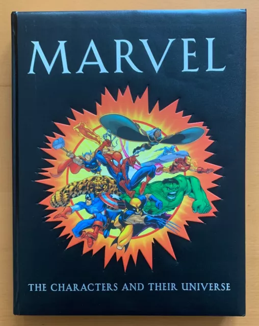 Marvel The Characters And their Universe Hardcover Leatherbound (2001) 288 pages