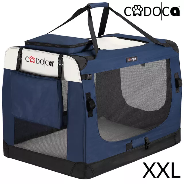 B-Ware Tiertransportbox XXL navyblau Tier Haustier Box Transport Transportbox