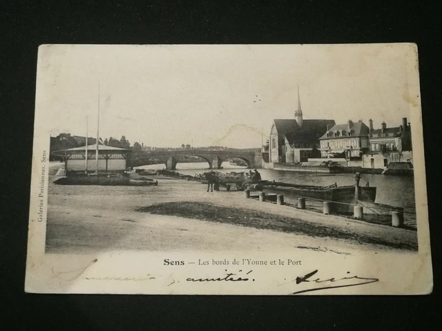 CPA 89 SENS CONCOURS DE PECHE 1905 LE BANQUET SOUS LA HALLE