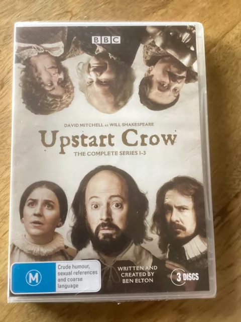 Upstart Crow : Series 1-3 (3 x DVD, 2016) Region 4 NEW IN SHRINK!