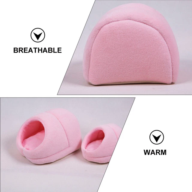 2pcs Kleine Pet Guinea Pig Hideout Mäuse Bett Käfig Chinchilla Bett Cozy 10