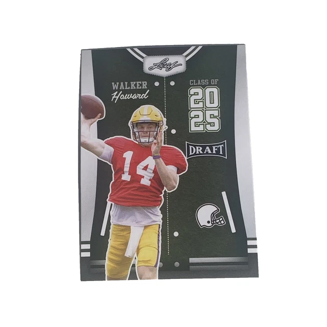 2025 LEAF DRAFT Football CLASS OF 2025 Card 86 WALKER HOWARD Insert 1